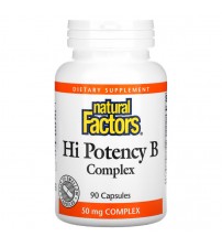 Комплекс вітамінів групи B Natural Factors Hi Potency B Complex 90caps